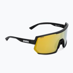 Brýle na kolo UVEX Sportstyle 235 P black mat/mirror yellow 53/3/032/2230