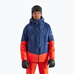 Maloja HallimaschM pánská lyžařská bunda tmavě modrá a oranžová 34204-1-8581