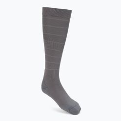 CEP Reflexní šedé pánské běžecké kompresní ponožky WP502Z2000