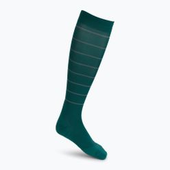 CEP Reflective pánské běžecké kompresní ponožky zelené WP50GZ2000