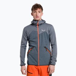 Pánská fleecová mikina Salewa Puez Melange PL FZ Hoody modrá 00-0000027386