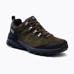 Pánská trekingová obuv Jack Wolfskin Refugio Texapore Low zeleno-černá 4049851