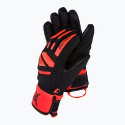 Dětské lyžařské rukavice Reusch Worldcup Warrior Prime R-Tex XT černá/červená 62/71/244