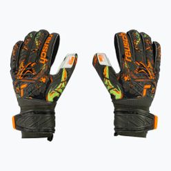 Brankářské rukavice Reusch Attrakt Grip Finger Support zeleno-oranžové 5370010-5556