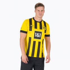 Pánský fotbalový dres Puma Bvb Home Jersey Replica Sponsor yellow and black 765883