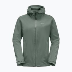 Dámská hardshell bunda Jack Wolfskin Pack & Go Shell zelená 1111514_4311