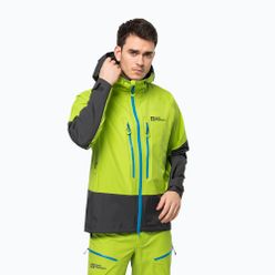 Jack Wolfskin pánská lyžařská bunda Alpspitze 3L zelená 1115181