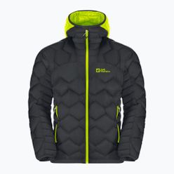 Jack Wolfskin pánská lyžařská bunda Alpspitze Down Hoody šedá 1206771_6350