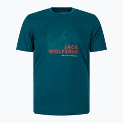 Pánské tričko Jack Wolfskin Hiking Graphic modré 1808761_4133