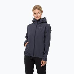Jack Wolfskin dámská bunda do deště Elsberg 2.5L šedá 1115951_1388_002