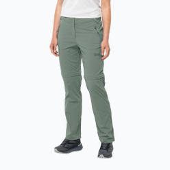 Dámské softshellové kalhoty Jack Wolfskin Glastal Zip Off green 1508151_4151_042
