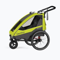 Dvoumístný vozík za kolo Qeridoo Sportrex 2 LE žlutý Q-SPR2-22-LG