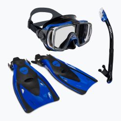 Potápěčská sada TUSA Maska + šnorchl + ploutve modrá UP-3521
