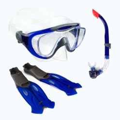 Speedo Glide Snorkel Fin maska + ploutve + sada šnorchlů modrá 8-016595052