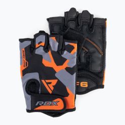 Fitness rukavice RDX Sumblimation F6 černo-oranžové WGS-F6O