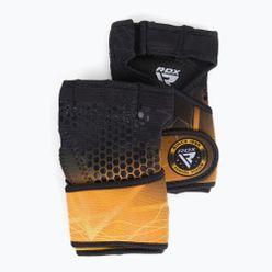 Tréninkové rukavice RDX Weight Lifting X1 Long Strap černo-žluté WGN-X1Y