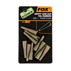 FOX Edges Lead Clip Tail Rubbers 10 ks. Trans Khaki CAC478