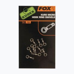 Fox Edges Kuro Micro Hook Ring Carp Swivels stříbrný CAC586