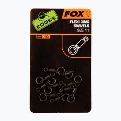 Otočný kroužek Fox Edges Flexi Ring Swivel na kapry černý CAC609