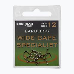 Háčky Drennan Wide Gape Specialist Barbless stříbrné HEWGSB012