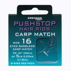 Pushstop H'rig Carp Method návazce se zarážkou bez háčku + vlasec 8 ks čiré HNQCMA016