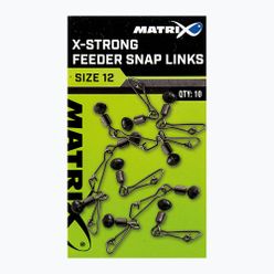 Matrix X-Strong Feeder Snap Links 10ks stříbrná GAC373.
