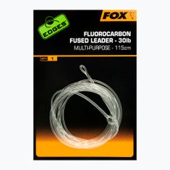 Fox Fluorocarbonový návazec na kapry Tavený návazec 30 lb - bez obratlíku 115 cm průhledný CAC720