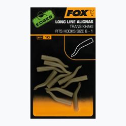 FOX Edges Line Aligna Polohovač dlouhých háčků 10 ks. Trans Khaki CAC724