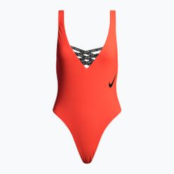Nike Sneakerkini U-Back dámské jednodílné plavky oranžové NESSC254-631