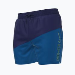 Pánské koupací šortky Nike Block Swoosh 5'' Volley tmavě modré NESSC492