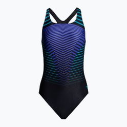 Speedo Digital Placement Medalist dámské jednodílné plavky černo-modré 8-00305514842