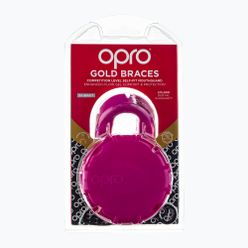 Chránič čelisti rovnátek Opro Gold Braces růžový