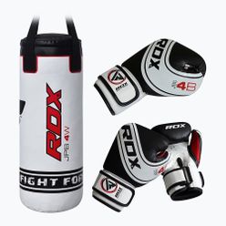 RDX Punch Bag 2ks dětský boxovací pytel + sada rukavic bílá 3JPB-4W-2FT