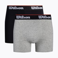 Pánské boxerky 2ks Wilson černé, šedé W875H-270M