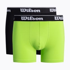 Pánské boxerky Wilson 2 pack černé/zelené W875V-270M