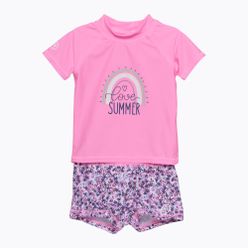 Tričko + plavecké šortky Barva Dětská sada růžová CO7200895708
