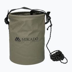 Skládací rybářské vědro Mikado s provázkem zelené AMC-021