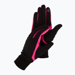Dámské běžecké rukavice Viking Runway black/pink 140/18/2740