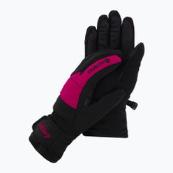 Dámské lyžařské rukavice Viking Sherpa GTX Ski černo-růžové 150/22/9797/46