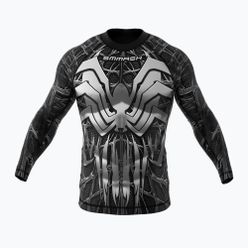 SMMASH Venomous pánské tričko s dlouhým rukávem černobílé RSO3