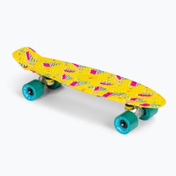 Fish Skateboards Print Memphis yellow FS-FB-MEM-SIL-SGRE skateboard