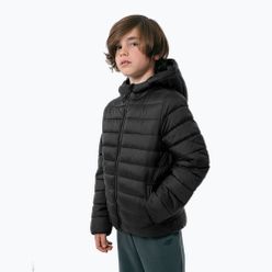 Dětská péřová bunda 4F černá HJZ22-JKUMP001