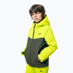 Dětská lyžařská bunda 4F zelená JKUMN001