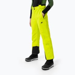 Dětské lyžařské kalhoty 4F žluté HJZ22-JSPMN001