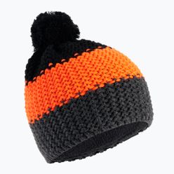 Dětská zimní čepice 4F černo-oranžová HJZ22-JCAM006
