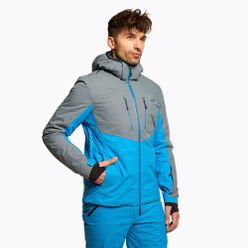 Pánská lyžařská bunda 4F modro-šedá H4Z22-KUMN011