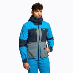 Pánská lyžařská bunda 4F modrý H4Z22-KUMN012