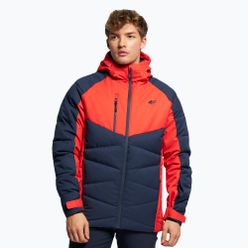 Pánská lyžařská bunda 4F červená-zelená H4Z22-KUMN007