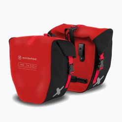 Brašna na kolo Extrawheel Rider 15L 2 ks černo-červene E0134
