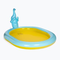 Modrožlutý dětský bazén AQUASTIC s fontánou ASP-180E